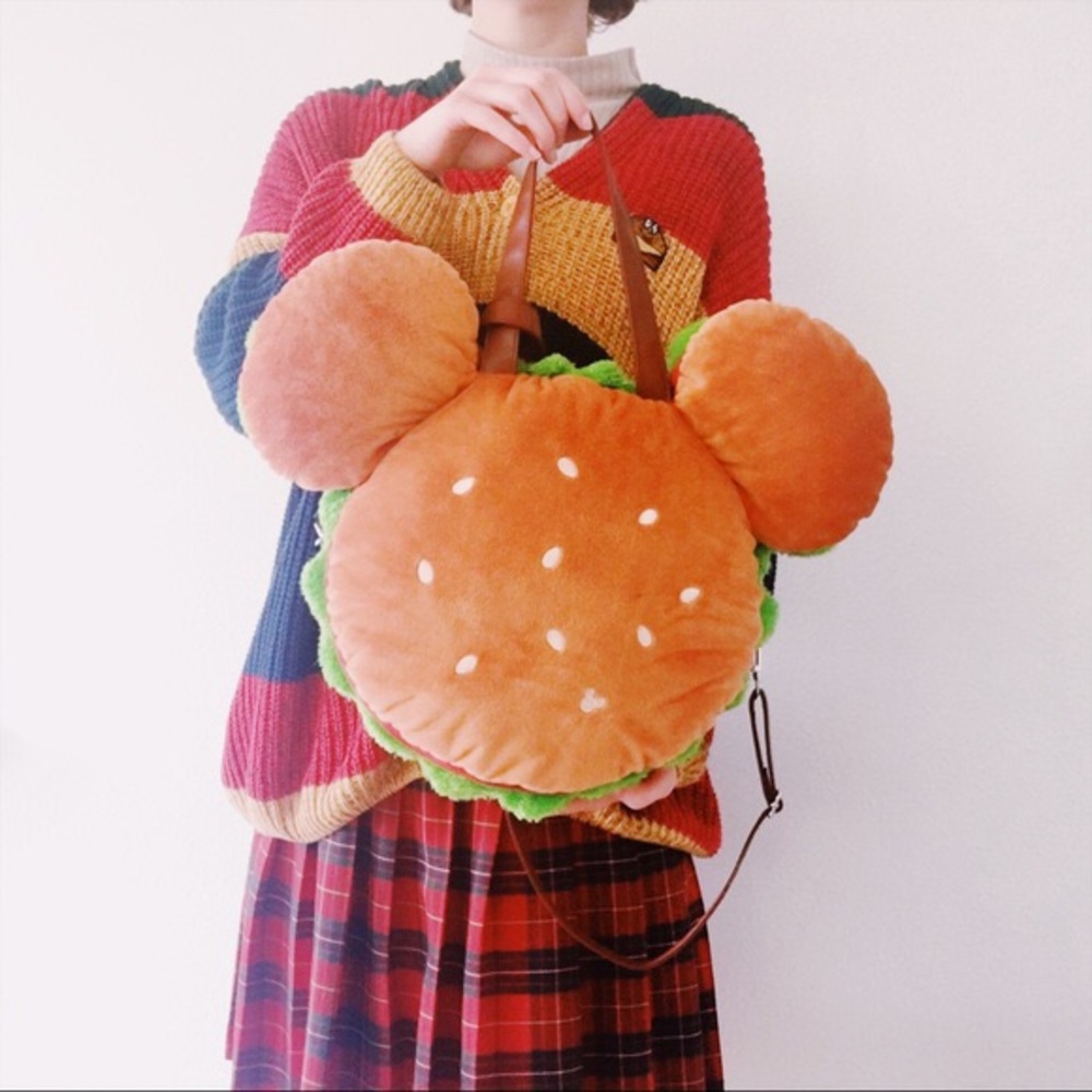 COPY - TOKYO DISNEY MICKEY MOUSE HAMBURGER TOTE BAG 🍔RARE